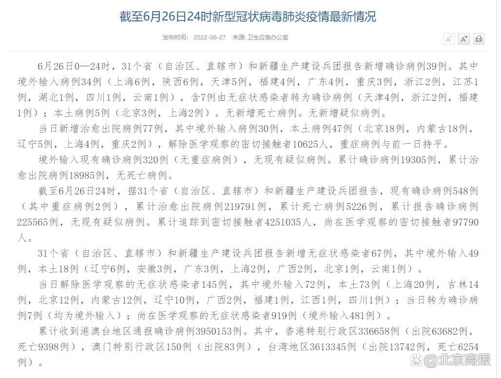 31个省份近期新增26例无症状感染者/31省区市新增确诊42例 无症状38例