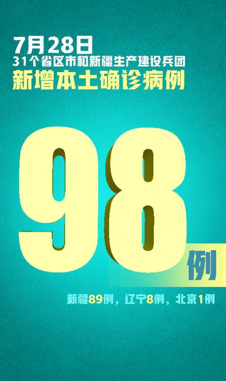 全国新增5例本土确诊涉7省/全国新增本土病例98例