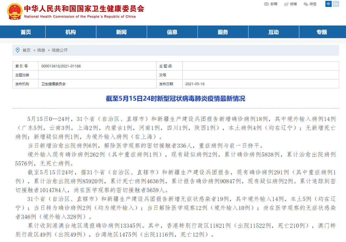 【31省份昨日最新疫情数据_各省昨日新增病例】