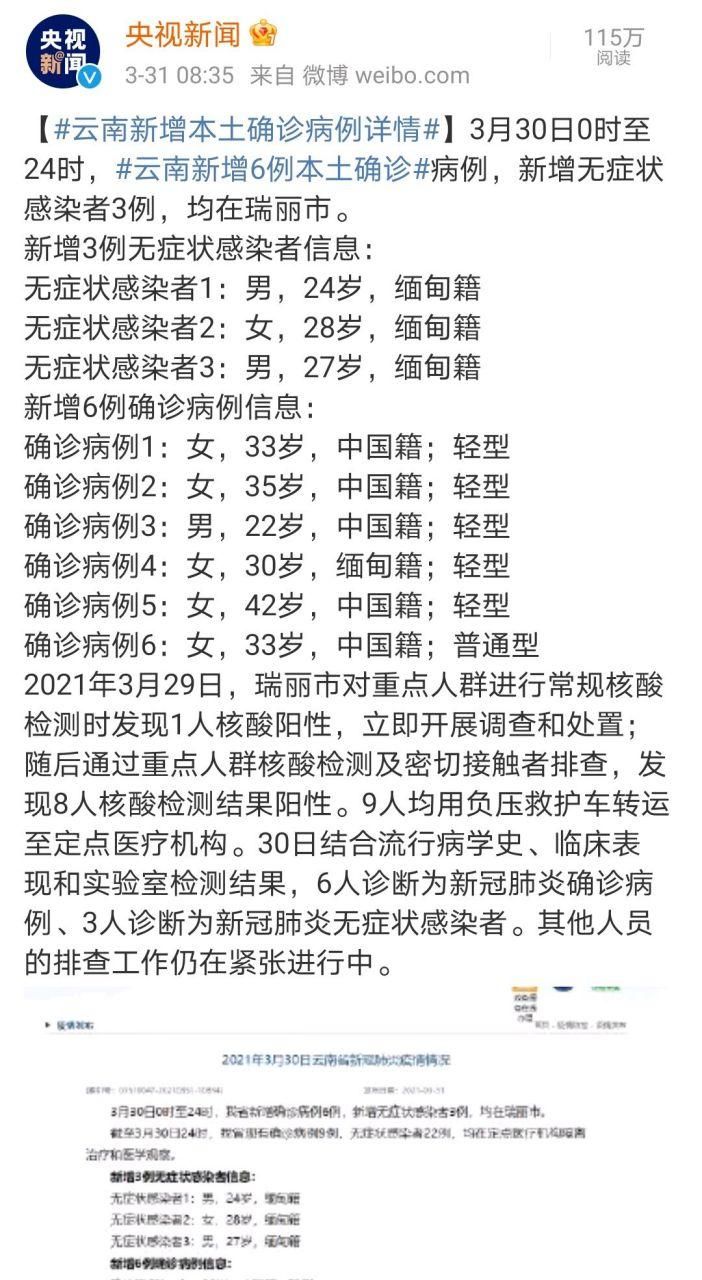 31省区市新增6例本土确诊涉30省:31省区市新增30例本土确诊病例