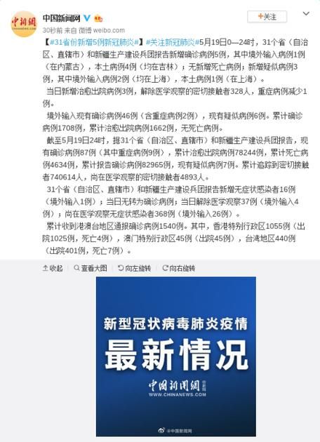 31省市新增20例阳性感染者涉20省市:31省区市新增新冠肺炎确诊病例28例