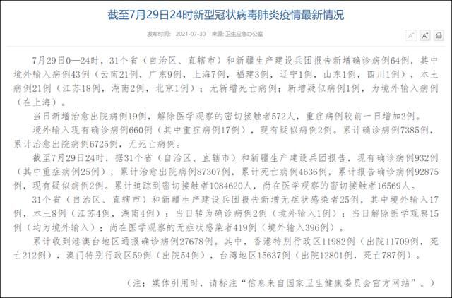 【31省份新增重症29例均在江西吉安遂川县,吉安疑似病例】