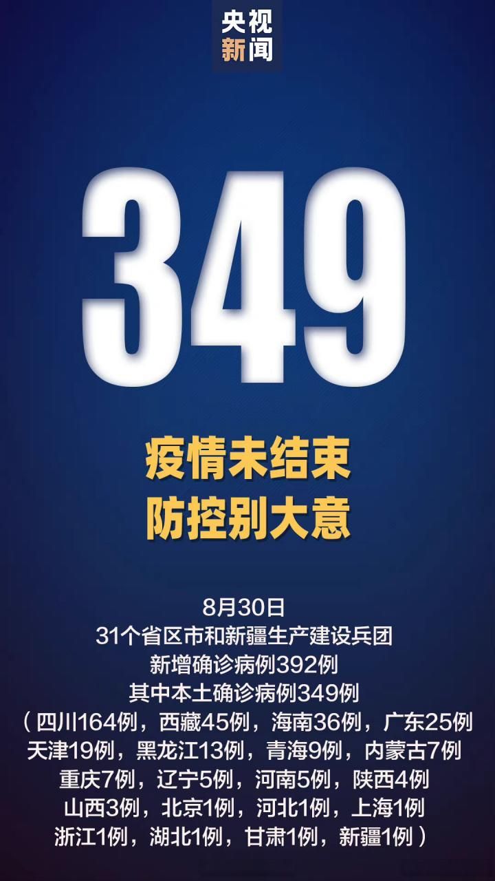  昨日疫情有望8月30日结束:830疫情最新数据消息