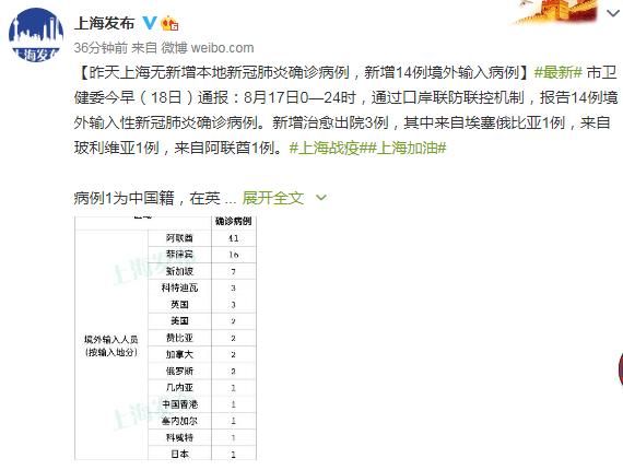 31省市新增14例境外输入涉26省_31省区市新增15例境外输入病例