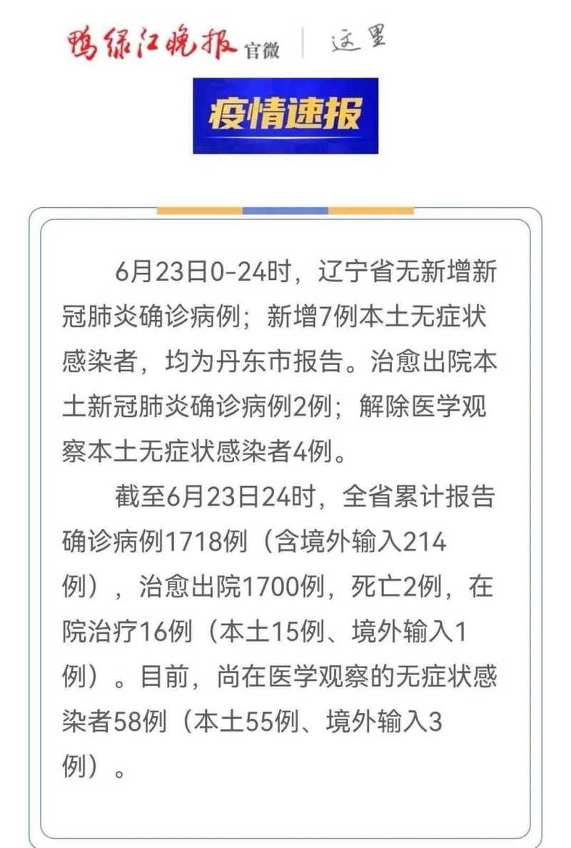 为何新增疫情辽宁丹东/丹东新增一例是真的吗