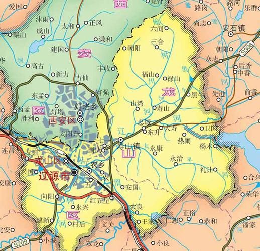 吉林省辽源市龙山区哪里地区有疫情了呢:辽源市龙山区地图高清版大图