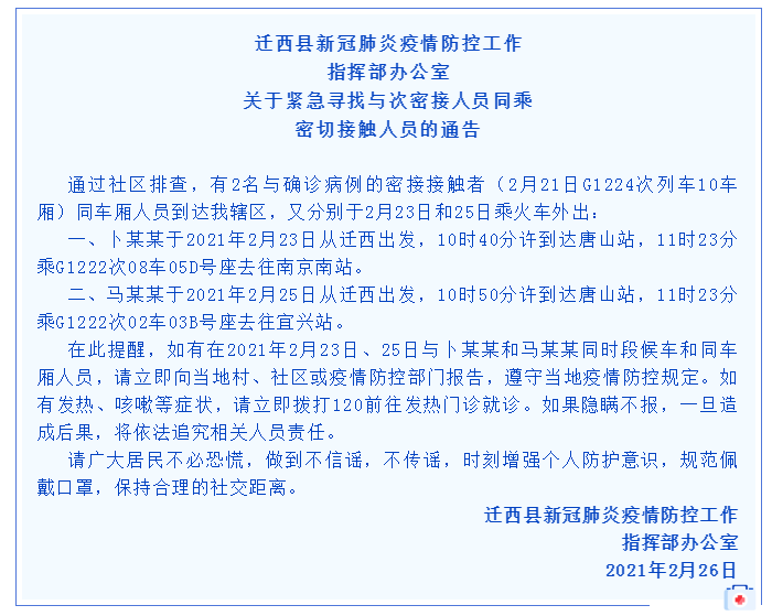 迁西县疫情最新实数据(迁西县疫情最新报道)