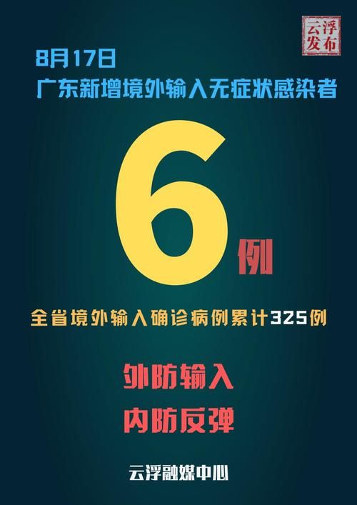 6地新增17例境外输入及3例无症状(新增1例境外输入无症状感染者)