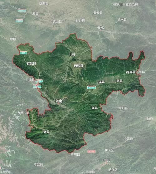 甘肃陇南西和县疫情6月24日消息最新:陇南市西和县高清地图