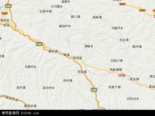 陕西省商洛市丹凤县疫情分布图最新:陕西省丹凤县商镇