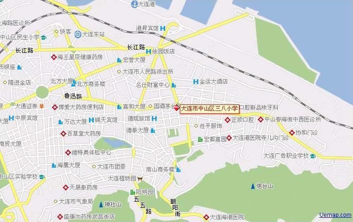  辽宁省大连市中山区疫情分布图最新:大连市中山区全貌地图