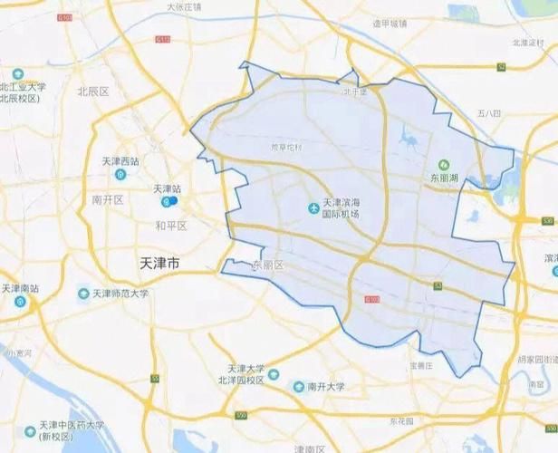 疫情防控中风险地区!天津市东丽区/东丽区分布图