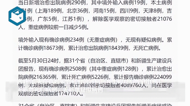 31个省份新增确诊5例均为境外输入_31省区市新增本土确诊30例