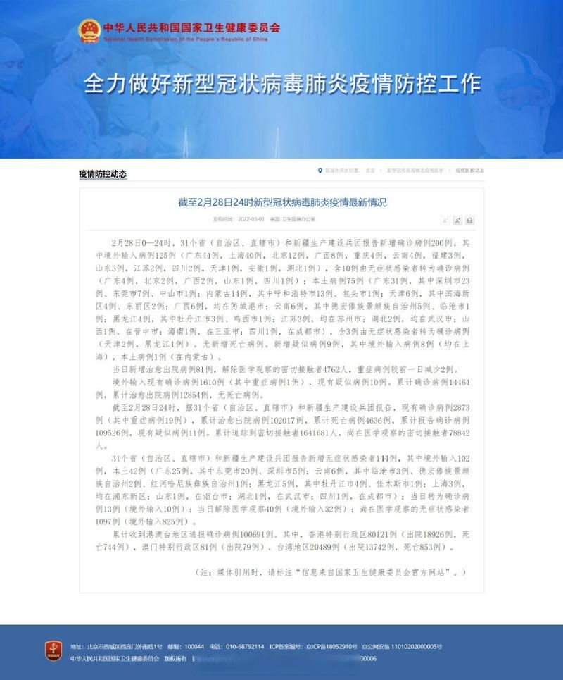 【2月28日疫情31省市新增情况_2020年2月疫情严重吗】