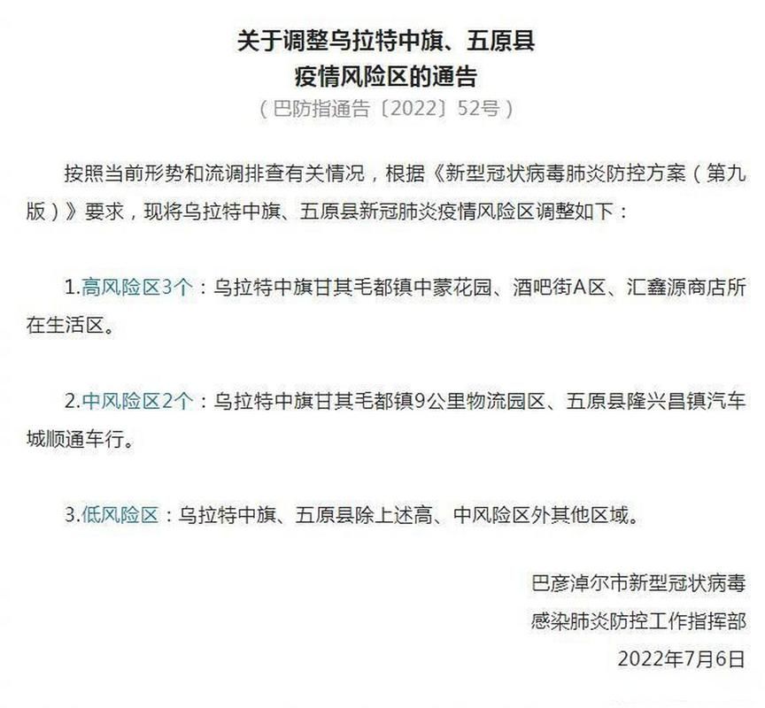 【内蒙古自治区巴彦淖尔市乌拉特中旗最新通告:所有人员解封_内蒙古巴彦淖尔市乌拉特中旗班子成员名单】