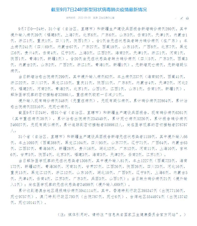 31个省份增24例阳性感染者:全国31省份确诊名单